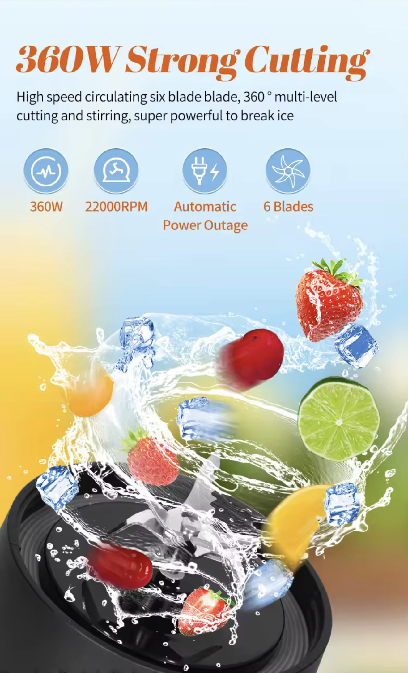 BlendRush Pro™ Portable Power Blender